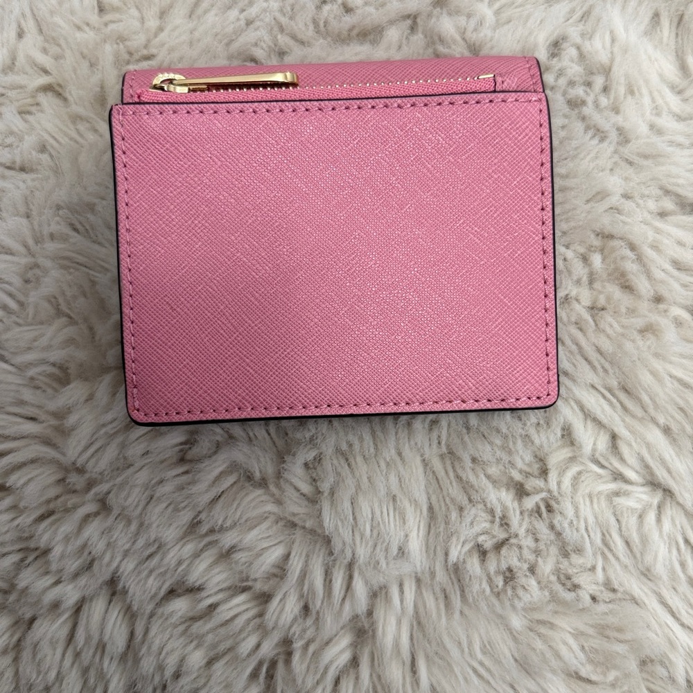✨Michael Kors Pink Pebbled Leather Bifold Wallet✨ - Picture 7 of 13